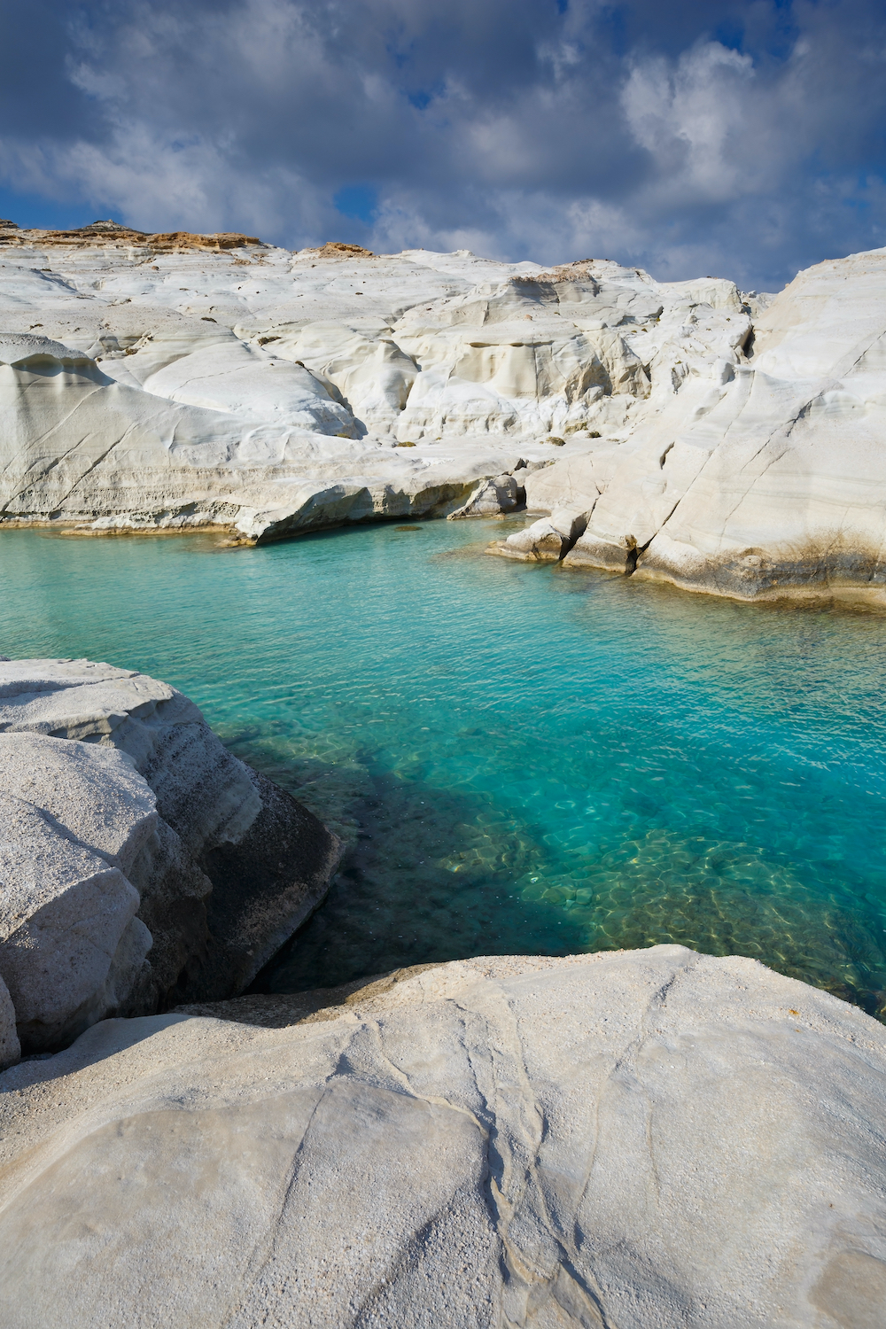 Sarakiniko beach in Milos island, Greece